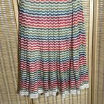 Nic+Zoe Heavy Wavy Striped Double Layered Maxi Skirt Linen Cotton XS Photo 3