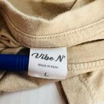 VibeN Anime Cropped T Shirt Tan Size L Photo 3