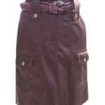 Cache Expresso Satin Evening Day Skirt New Tab Belt Loop Front Pocket NWT $118 Photo 0