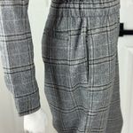 Lucca Couture LUCCA Gray Plaid Women's Jumpsuit Long Sleeve Size Medium. D26 Photo 4
