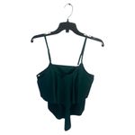 Emerald Green Women's Swim Top Size L Photo 3
