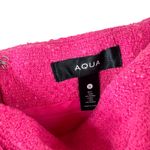 AQUA  NWT Bloomingdale's Pink Textured Bow Front Sweetheart Mini Dress Small Photo 8