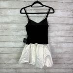 Lulus Fabulous Perception Black and White Velvet Mini Dress Size Small Photo 4