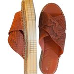 Franco Sarto Birch Slide Platform Sandal 8.5 Salmon Python Print Festival Summer Photo 5