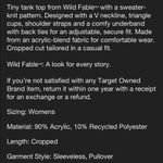 Wild Fable NWT Black Knit crop top Size XS Photo 3