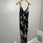 Anthropologie  Floral Black Jumpsuit Small Photo 3