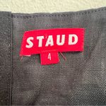 STAUD NEW NWT Jada Embellished Cutout Linen Maxi Dress In Black Photo 12