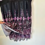 NEW Black and Pink Women's Tiered Flowy Tankini with Black Shorts Photo 3