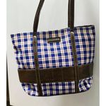 Longaberger Vintage  Homestead plaid tote bag Photo 1