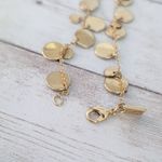 Nine West Bracelet Gold Tone Circle Design - Fair Condition Photo 5