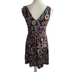 BODEN Multicolor Floral V Neck Dress Size US 4P Photo 3