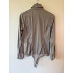 Silvian Heach Long Sleeve Button Up Bodysuit Shirt Beige Women's Size Medium Tan Photo 1