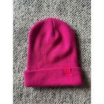 Hat Attack Bright Pink Knit Beanie Hat Photo 1