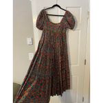Free People  Ashley Babydoll Corduroy Floral Maxi Dress XS Cottage Trad Feminine Photo 4