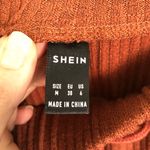 Rust Orange Ribbed Cropped Sweatshirt and Jogger Set Size M Size M Photo 3