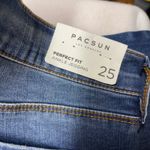 PacSun Redondo Blu Super Stretch Jeans Distressed Raw Hem Size 25 Photo 8