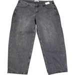 Hollister Low Rise Taper Baggy 20L W35L Black Stonewashed Jeans Pants Photo 0