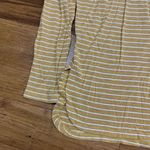 American Eagle  Top womens Medium Yellow Soft & Sexy Striped‎ Long Sleeve V-Neck Photo 1