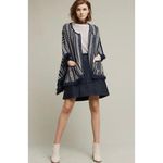 Anthropologie Sleeping On Snow Poncho Sweater With Pockets Fringe Hem Photo 10