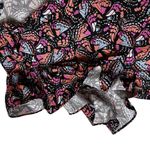 SYSS The Label Ruffle Sleeve Poplin Mini Dress Butterfly Print Boho Size Small Pink Photo 3