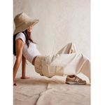 Free People We The Free Waterfalls Baggy Wide Leg Pants 30 Cream Utility Y2K Photo 2