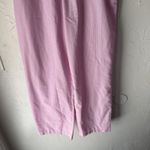 Luxara Paris Pants Preppy Medium Pink White Striped Pull On Elastic Waist Lounge Photo 2