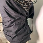 ZARA  BEADED STRAPLESS POPLIN TOP SIZE XXL festival party formal blogger’s fave Photo 8