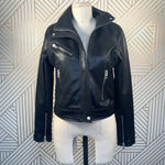 BLANKNYC Faux Leather Full Zip Moto Jacket Black Size XS Photo 1