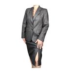 Evan Picone Vintage Two Piece Wool Skirt Suit Gray Vintage Size 8 Modern Size 0 Photo 2