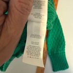 Aerie Green Mesh Collared Long Sleeve Sweater Pullover Knit Shirt Top Womens S Photo 3