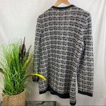 Preston & York  Woven Button Up Long Sleeve Cardigan Sweater M Photo 2