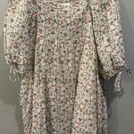 Hayden  Floral Puff Sleeve Square Neck Babydoll Dress Photo 2