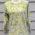  Floral Terry Sweatshirt | J. Crew 3/4 Sleeve Sweatshirt Photo 0