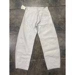 AGOLDE NWT  Luna High Waist Barrel Leg Leather Blend Pants in Wisp Sz 25 $348 Photo 7