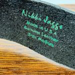 Nikki Jasso black and brass leather USA belt size medium Gold Photo 3