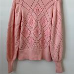 Love Shack Fancy  Rayla Knit Cardigan in Winter Blush Size: L Photo 9