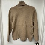 Orvis  Women Tan Ribbed Turtleneck Sweater Size XL Extra Large Neutral Warm Beige Photo 1