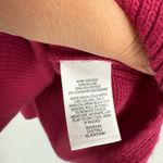 Chelsea28 Chelsea-28 Sweater Womens S Burgundy Viscose Tight Knit High Low Hem Round Neck Photo 2