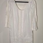 Juicy Couture White Linen Tunic Dress Size 4 Photo 0