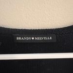 Brandy Melville Navy blue argyle sweater Photo 2