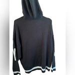 Juicy Couture  Black Silver Logo Hoodie XL Women Long Sleeve Pullover Streetwear Photo 2
