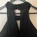 Rachel Rachel Roy Black Dress High Keyhole Neckline Halter Top Flowy Midi 14 Photo 6