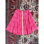 Free People Pink Tiered Prairie ‘In Full Swing’ Skirt Boho Cotton Midi M Photo 6