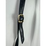 Vintage Harrods Black Anchor Chain Crossbody Bag Nautical Gold Charm 80s 90s Photo 9