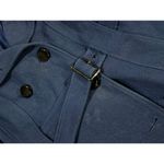 Worthington Royal Blue Double-Breasted Trench Coat Elegant Outerwear D-13 Photo 2