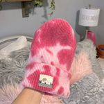 No Boundaries Comfy Pink Tie Dye Beanie Warm Winter Cap Ski Snow Hat Womens Photo 1