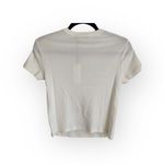 Free People new Daydreamer x 𖦹 The Cut Shrunken Baby Tee 𖦹 Vintage White 𖦹 M Photo 7