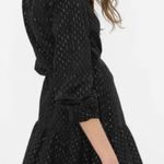 Gap Women's Mockneck Metallic Polka Dot Mini Dress Black Size M Photo 1