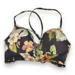 Shade & Shore Women's Bikini Top 32B Dream Gray Floral Light Lift Criss Cross Photo 3