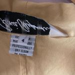 Vintage Annie Alexander 100% Silk Mellow Yellow Blazer Blouse Size 4 EUC Photo 5